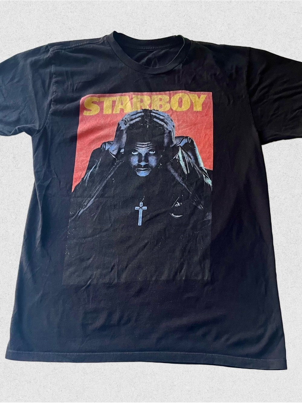 The Weeknd Starboy XO Black Graphic Print TShirt
